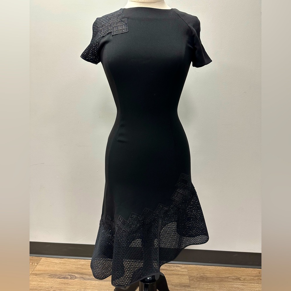 JONATHAN SIMKHAI Bateau Neckline Midi Length Dress